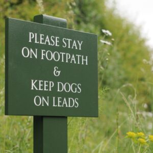 Single Post Sign