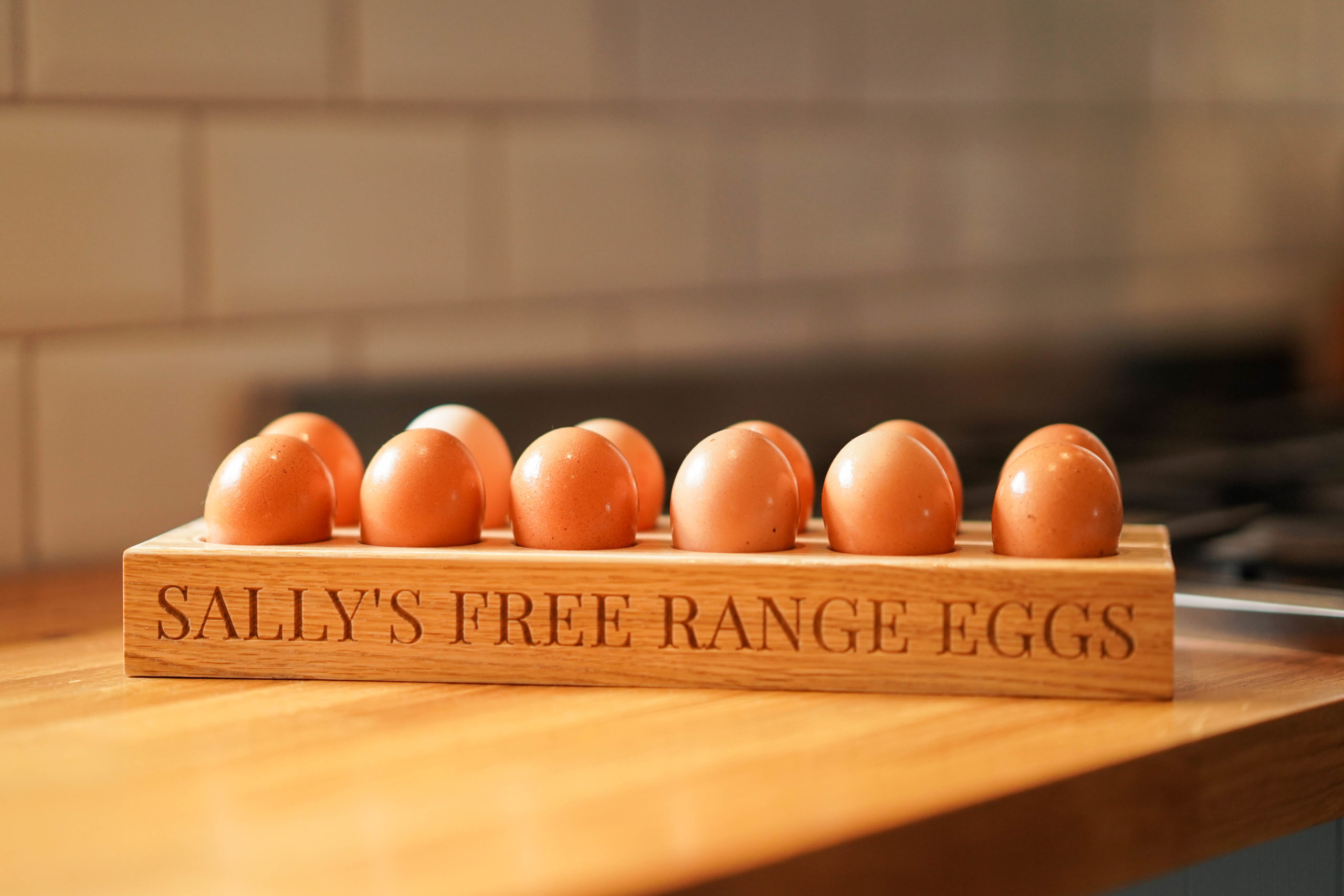 Solid Oak Egg Holder - Image 5