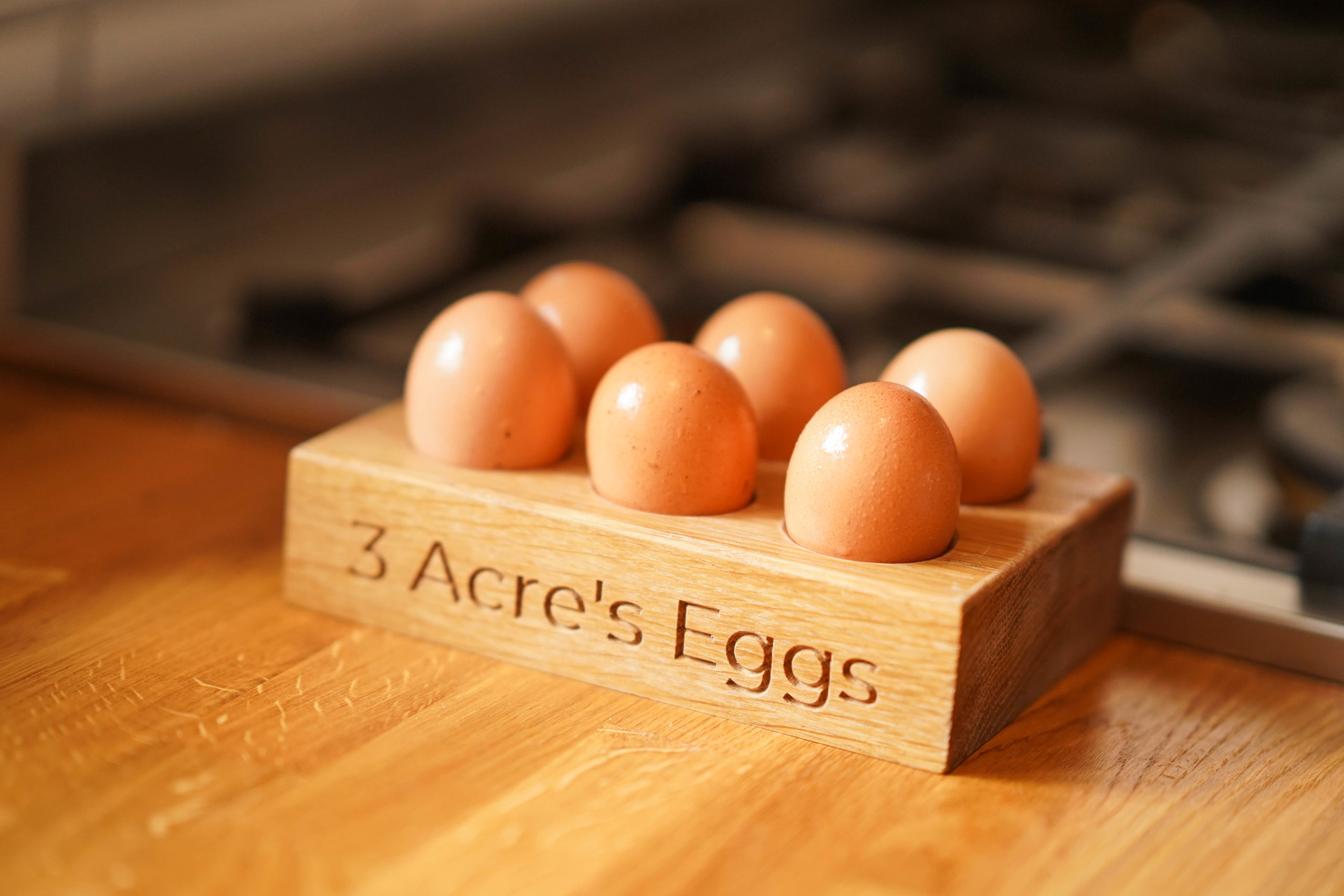Solid Oak Egg Holder - Image 4