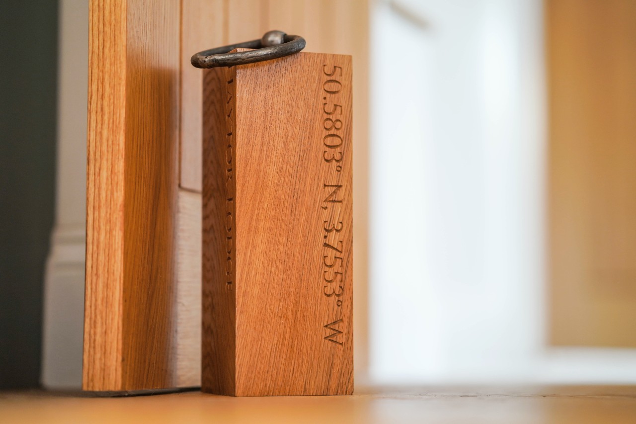 Oak Doorstop